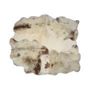 Long Wool/ Short Wool Sheepskin Design Rug | Natural Fiber