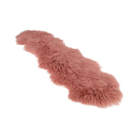 Double Mongolian Sheepskin | 150 x 55 cm Rosa