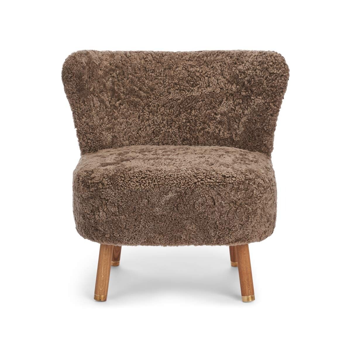 Emil Lounge Chair | Short Wool Taupe