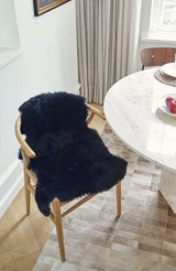 New Zealand Sheepskin | Long Wool | 90 cm Aubergine