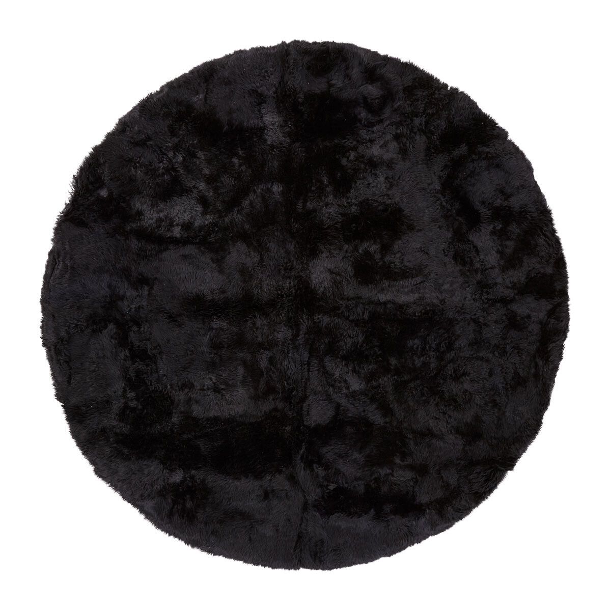 Long Wool Sheepskin Design Rug Ø140 cm