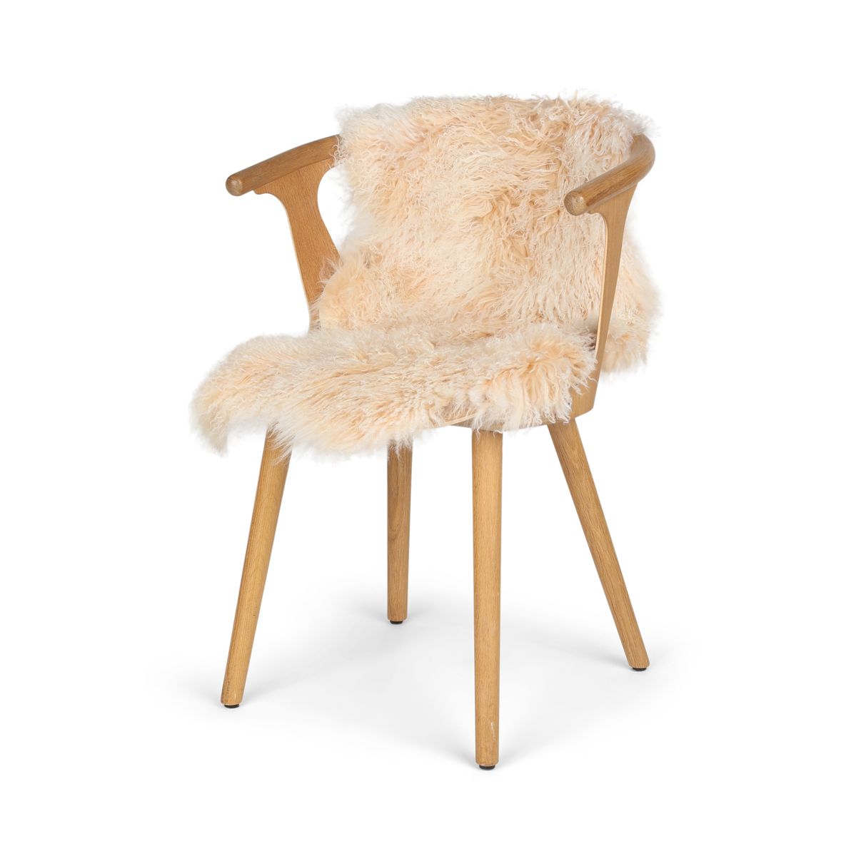 Mongolian Sheepskin | Curly | 85x50 cm Arctic Sunrise