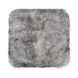 Toscana Lamb Cushion | Long Wool | Doublesided Light Grey