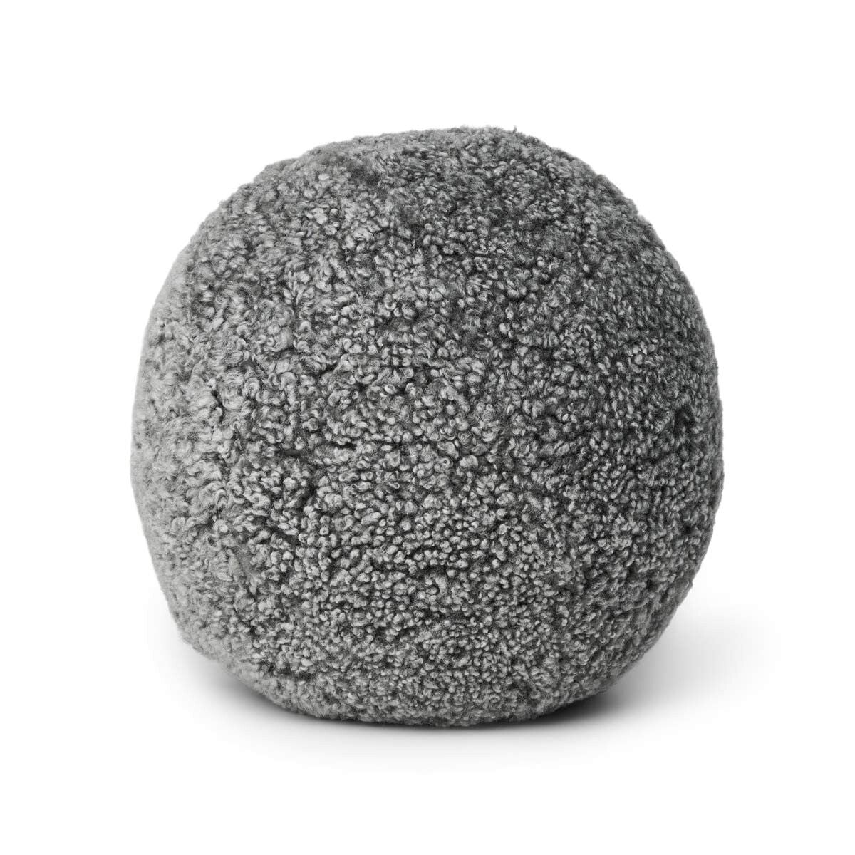 Angelite Cushion | Ø25 cm | Ø30 cm | Ø35 cm | Short Wool Graphite