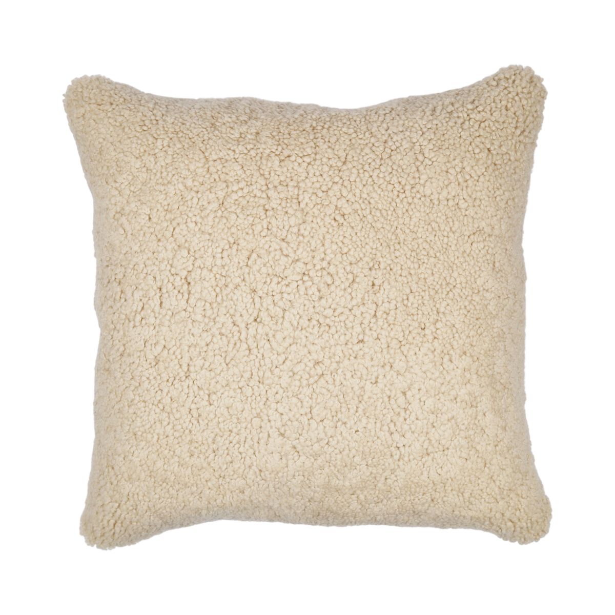 Sheepskin Cushion | Short Wool | New Zealand | 50x50 cm Moon Light
