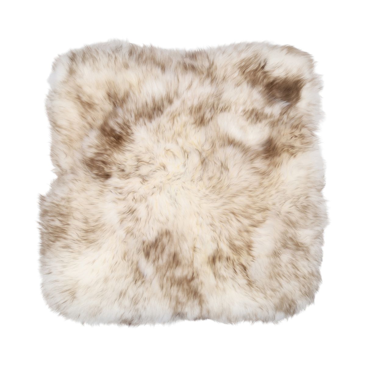 Seat Cover | With Backing | Long Wool | New Zealand | 40x40 cm Wolf Tip