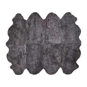 Premium | New Zealand Sheepskin | Short Curly Wool | Rug 180x214 cm Anthracite
