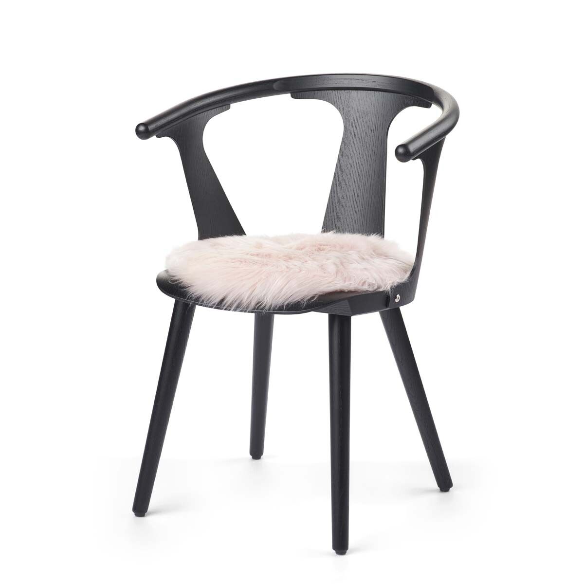 Long Wool Sheepskin Seat Cover | Ø38 cm Candy