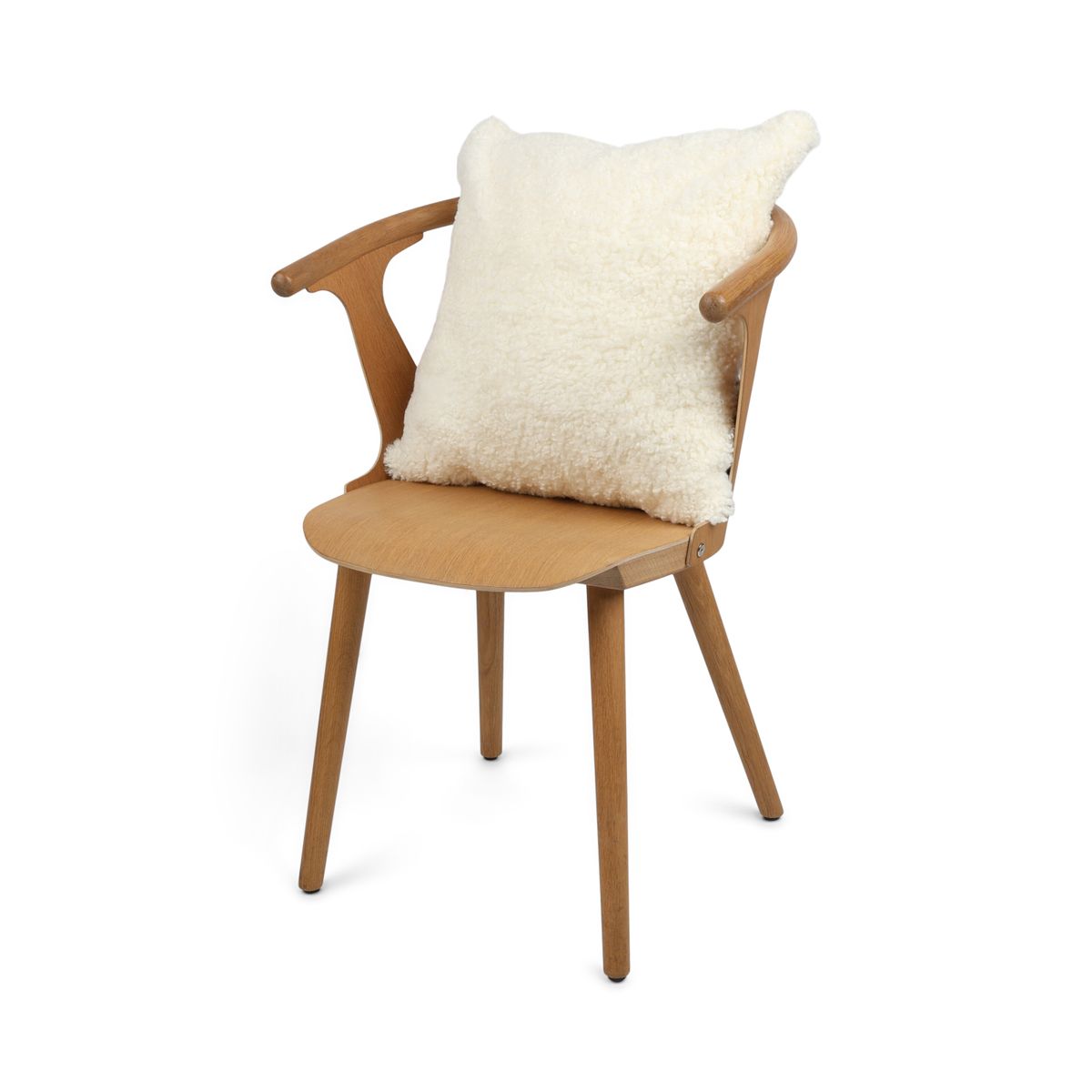 Sheepskin Cushion | Short Wool | New Zealand | 50x50 cm White