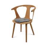 Short Wool Seat Cover | New Zealand | Ø34 cm Scandinavia Light Grey