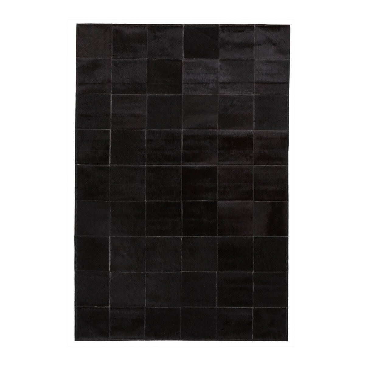 Cow Hide Rug Berlin | 80x300 cm Black