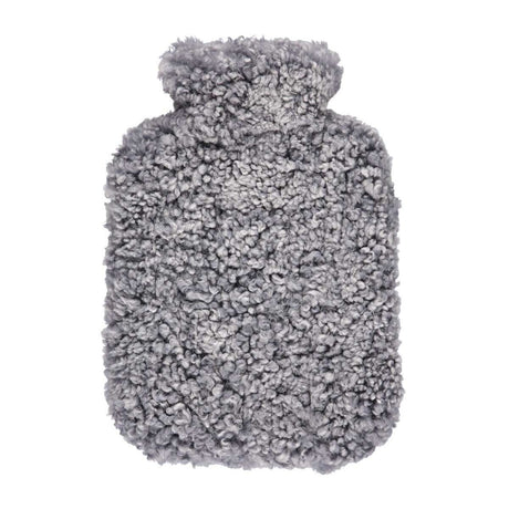 Sheepskin Hot Water Bottle Light Grey