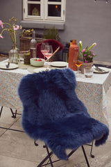 Merino Sheepskin Dyed | New Zealand | approx. 90x60 cm Blue