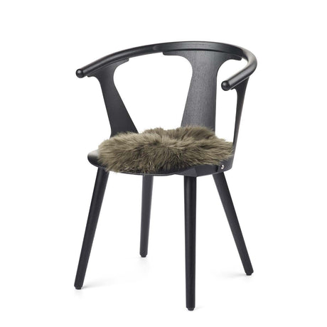 Seat Cover | Long Wool | New Zealand | D34 cm Hedge Green