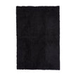 Short Wool Curly Sheepskin Design Rug Black