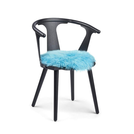 Long Wool Sheepskin Seat Cover Coral Peacock