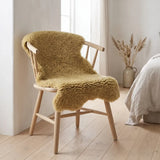 Back Country Sheepskin | New Zealand | Long Wool Curly | 90 cm Straw Yellow