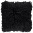Mongolian Curly Cushion | 40x40 cm Black
