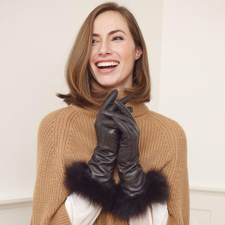 Pixie Long Gloves Black