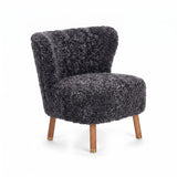 Emil Lounge Chair | Short Wool Anthracite