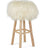 Theo Bar Stool + Cover | Oak Legs | Icelandic Sheepskin