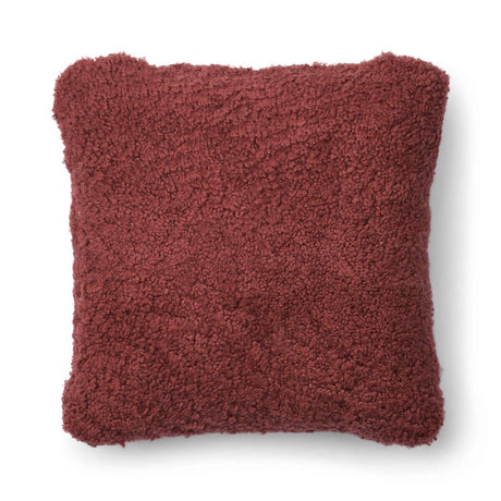 Short-Wool Sheepskin Cushion | Doublesided | 56x56 cm Spiced Apple