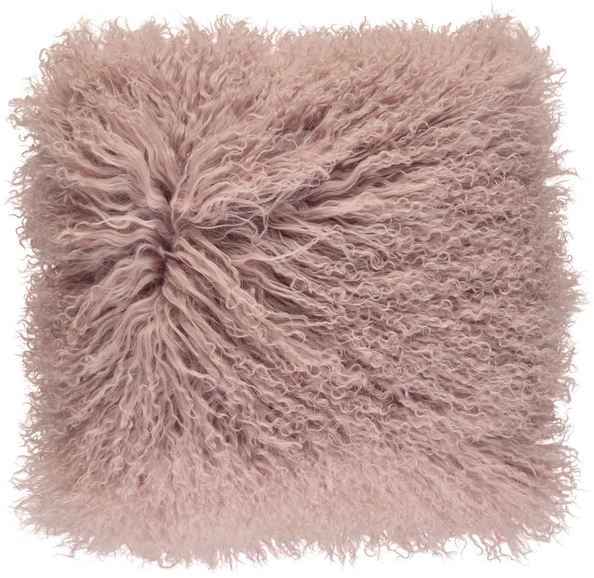 Mongolian Curly Cushion | 40x40 cm Rosa