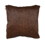 Premium Cowhide Cushion | Doublesided | Pattern  Brown/Black Leopard Print