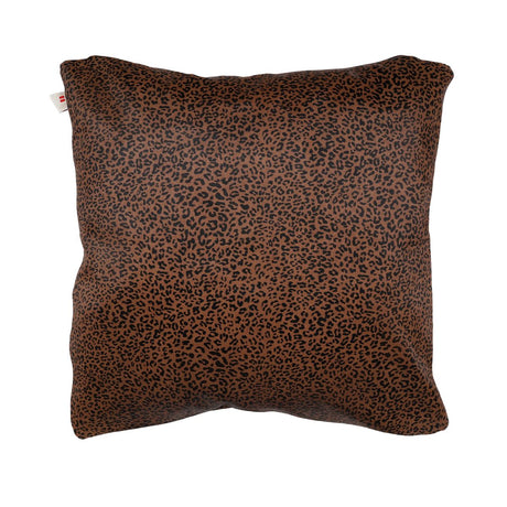 Premium Cowhide Cushion | Doublesided | Pattern  Brown/Black Leopard Print