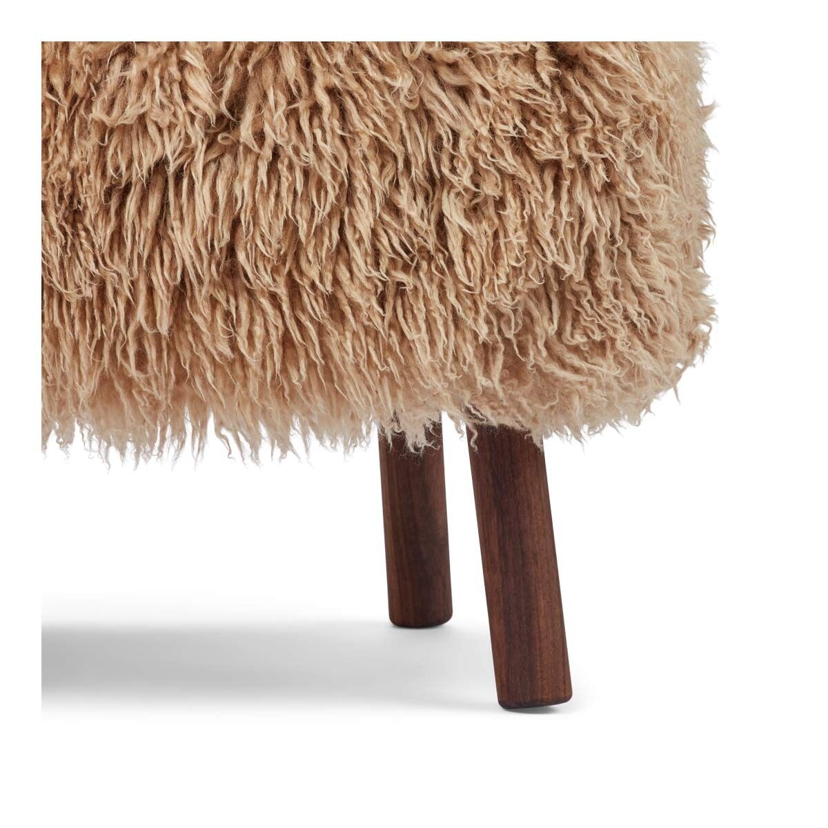 Emil Foot Rest | Long Wool Honey