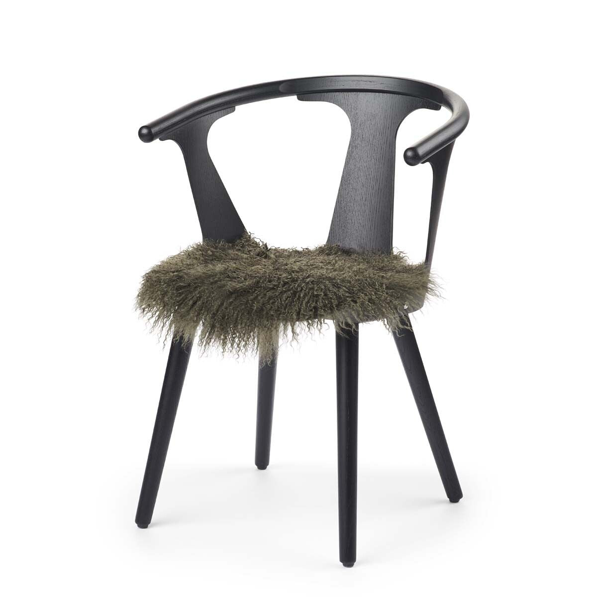 Tibetan Sheepskin Seat Cover | 38cm Hedge Green