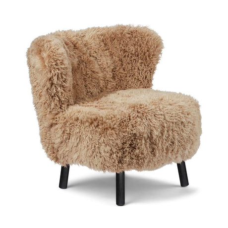 Emil Lounge Chair | Long Wool Honey