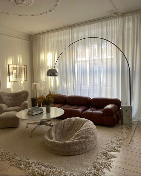 Large Round Sheepskin Bean Bag - Sheepskinhouse.co.uk