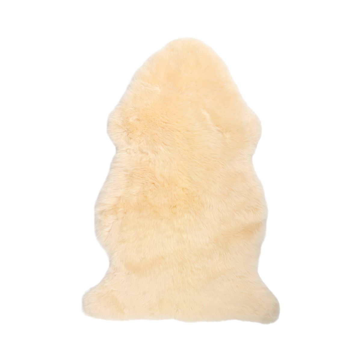 Merino Sheepskin Dyed | New Zealand | Long Wool | approx. 90x60 cm Vanilla