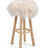 Theo Bar Stool + Cover | Oak Legs | Tibet Sheepskin