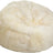 Round Sheepskin Bean Bag | Long Wool | Medium | Large Ivory