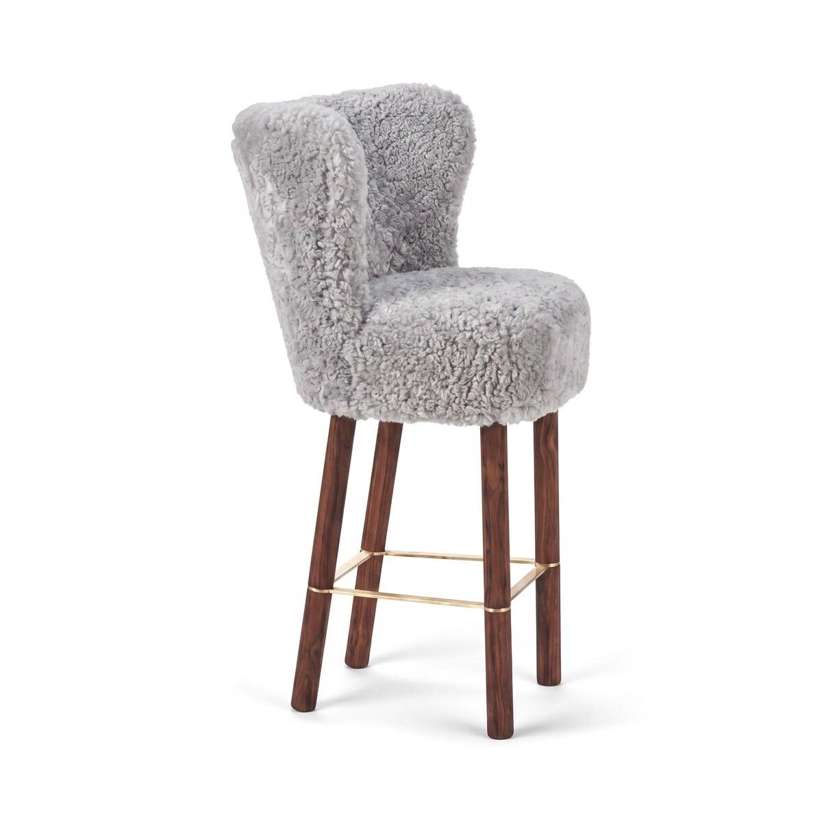 Emilia Bar Stool Light Grey