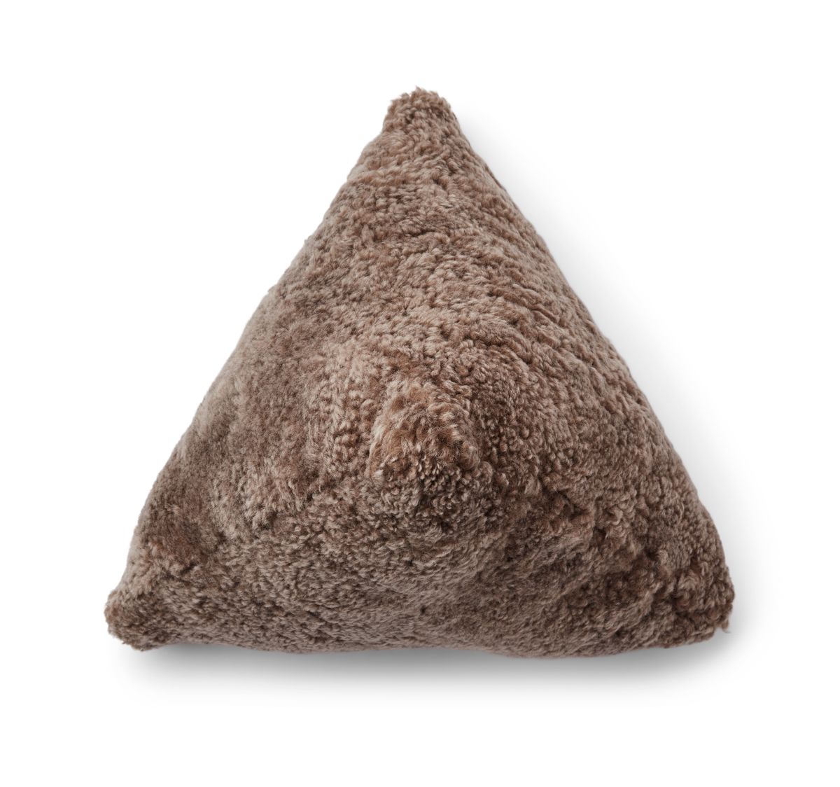 Hematite Cushion | Short Wool | 35x35x35 cm Taupe