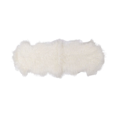 Double Mongolian Sheepskin | 150 x 55 cm Ivory