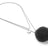 Necklace Pom Pom  Dark Grey