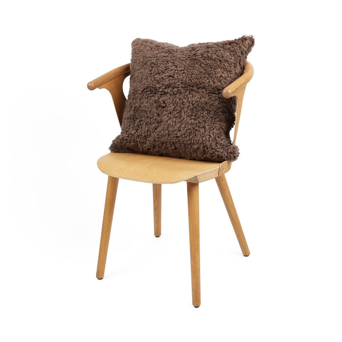 Sheepskin Cushion | Short Wool | New Zealand | 50x50 cm Mushroom