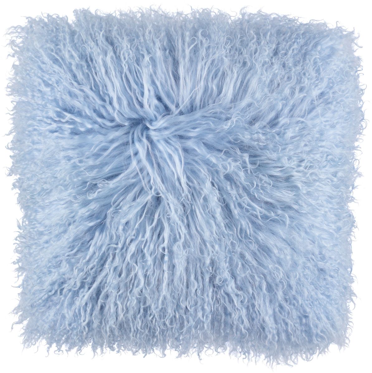Mongolian Curly Cushion | 40x40 cm Summer Sky