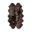 Premium New Zealand Sheepskin | Long Wool | Quadruple Rug 180x110 cm Walnut