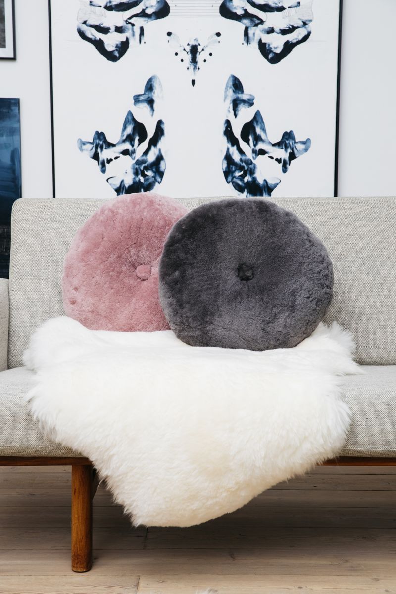 New Zealand Sheepskin | Long Wool | 90 cm Aubergine