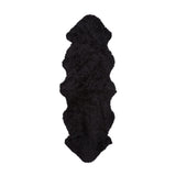 New Zealand Sheepskin | Short Curly Wool | Rug 180 cm Black