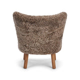 Emily Lounge Chair | Short Wool Taupe