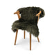 Tibetan Sheepskin | Straight Wool | Green/Brown | 100x60 cm Hedge Green