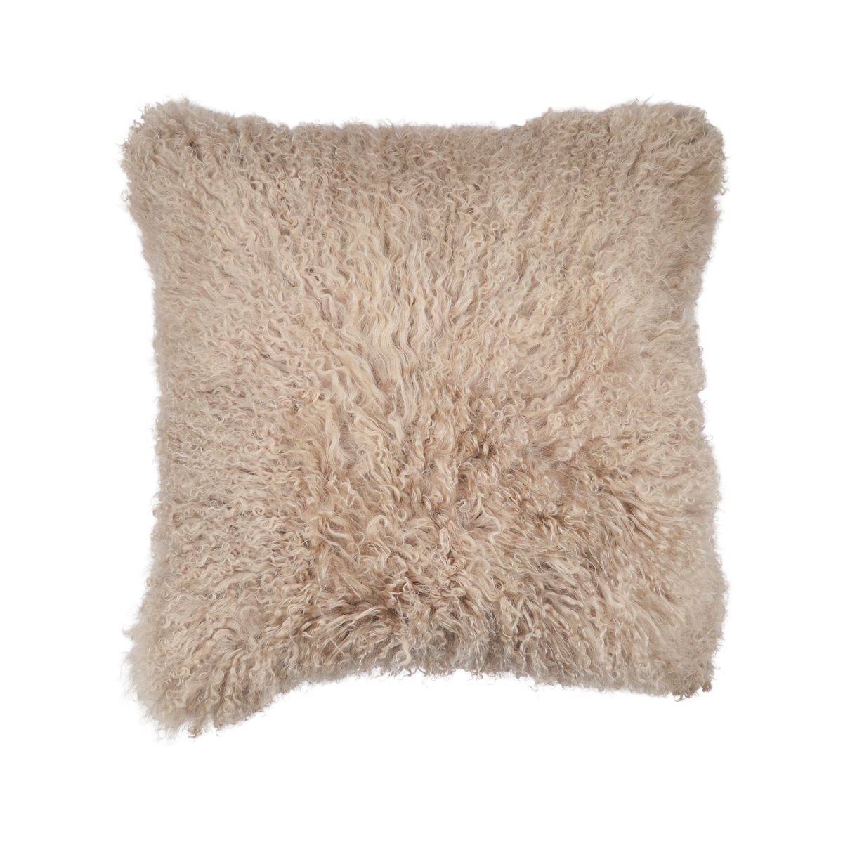 Sheepskin Cushion | Mongolian | 50x50 cm Dove