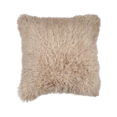 Sheepskin Cushion | Mongolian | 50x50 cm Dove