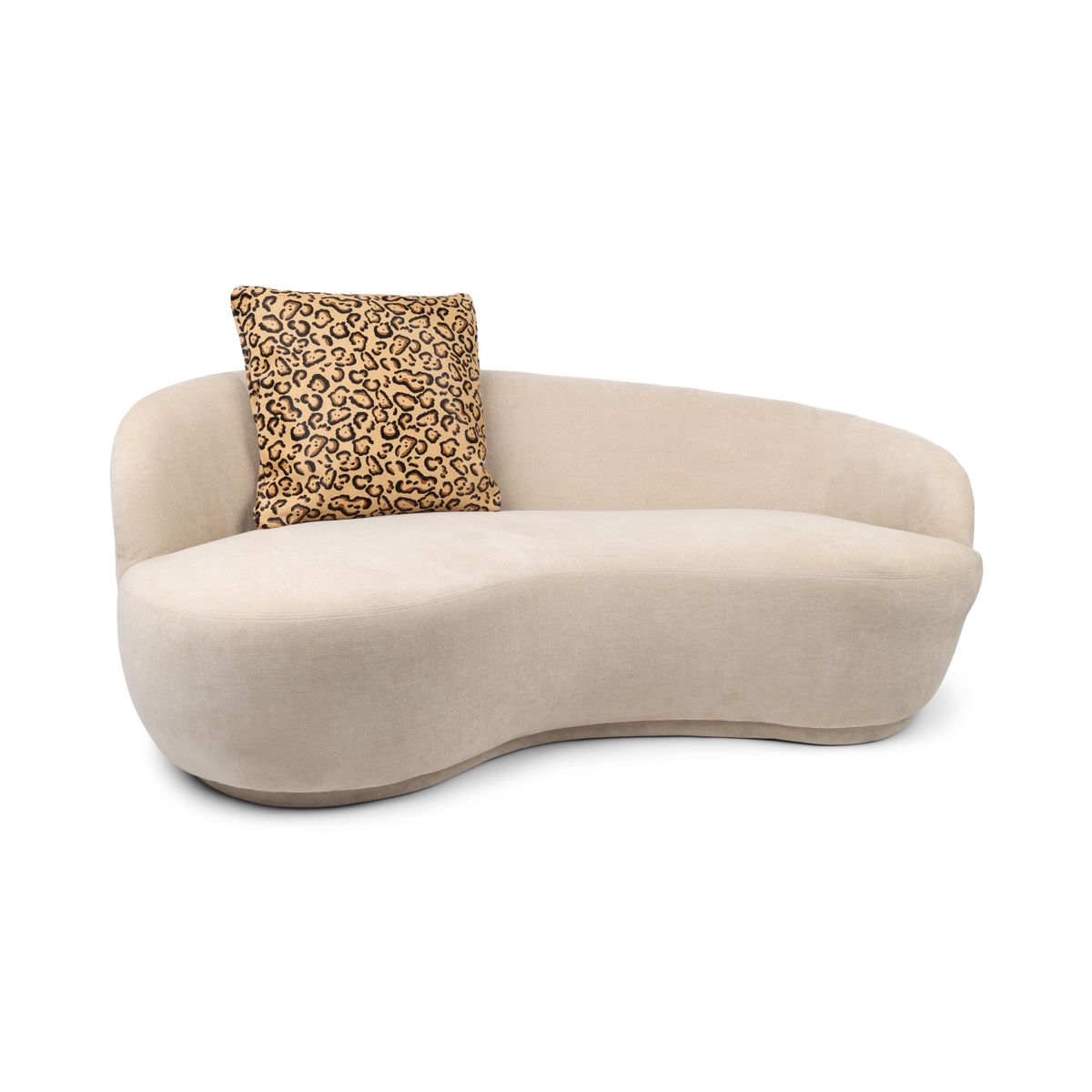 Premium Cowhide Cushion | Doublesided | Pattern  Sand/Brown Leopard Print